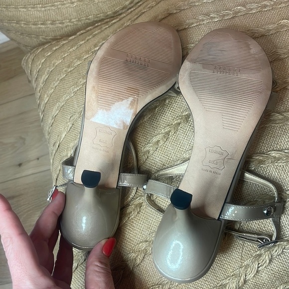 Stuart Weitzman Nude Heels Size 8M - Picture 10 of 12
